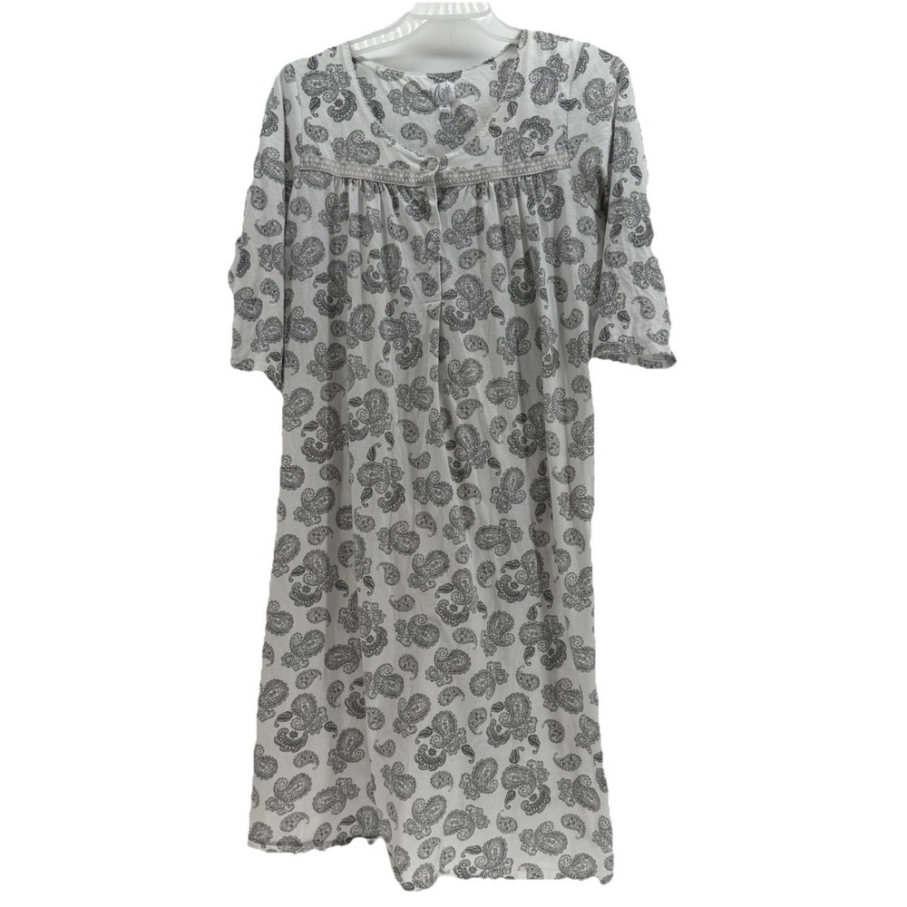 Aria Cottage Core 3/4 Sleeve Paisley Nightgown Ballet Length Size: M 🍂